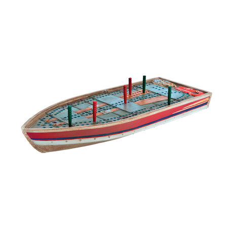 OUTSIDE INSIDE Outside Inside 99886 Novelty Cribbage Board - Tin Boat 99886